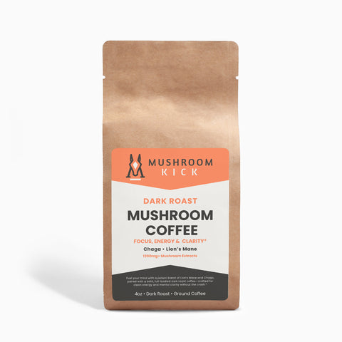 Dark Roast Mushroom Coffee - Lion’s Mane & Chaga - 4oz