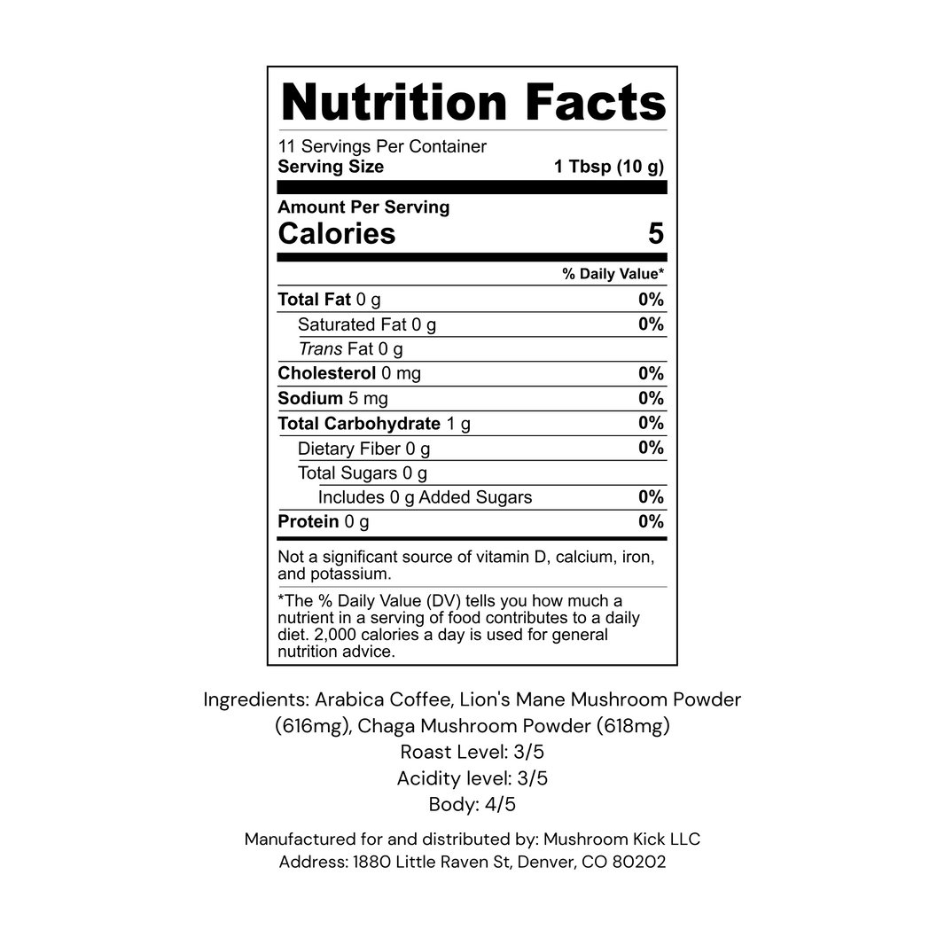 image Mushroom Coffee - Lion’s Mane & Chaga 4oz